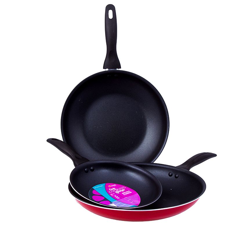 Aluminum 3-Piece Non-Stick Frying Pan Set