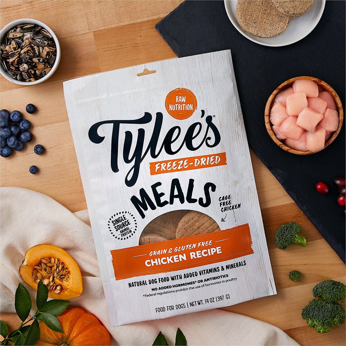 Tylee's Freeze-Dried Meals for Dogs， Chicken Recipe