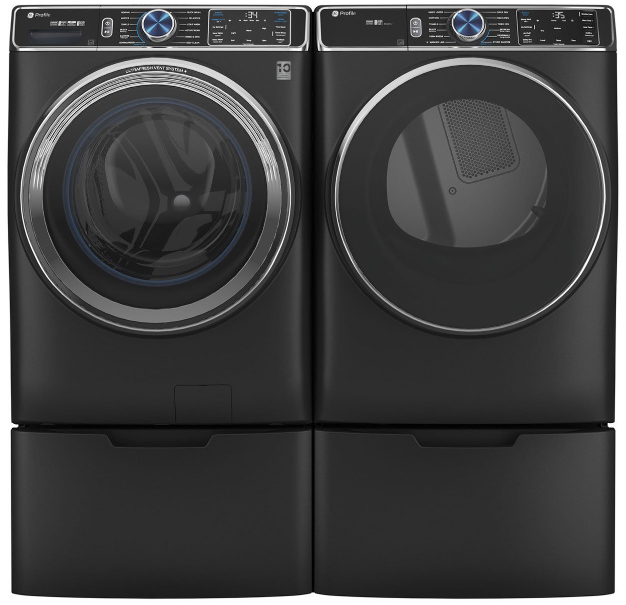 GE Profile ADA 7.8 Cu. Ft. Carbon Graphite Smart Front Load Electric Dryer With Steam And Sanitize Cycle