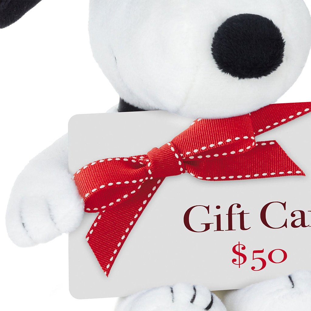 Hallmark  Peanuts® Snoopy Plush Gift Card Holder, 4.2