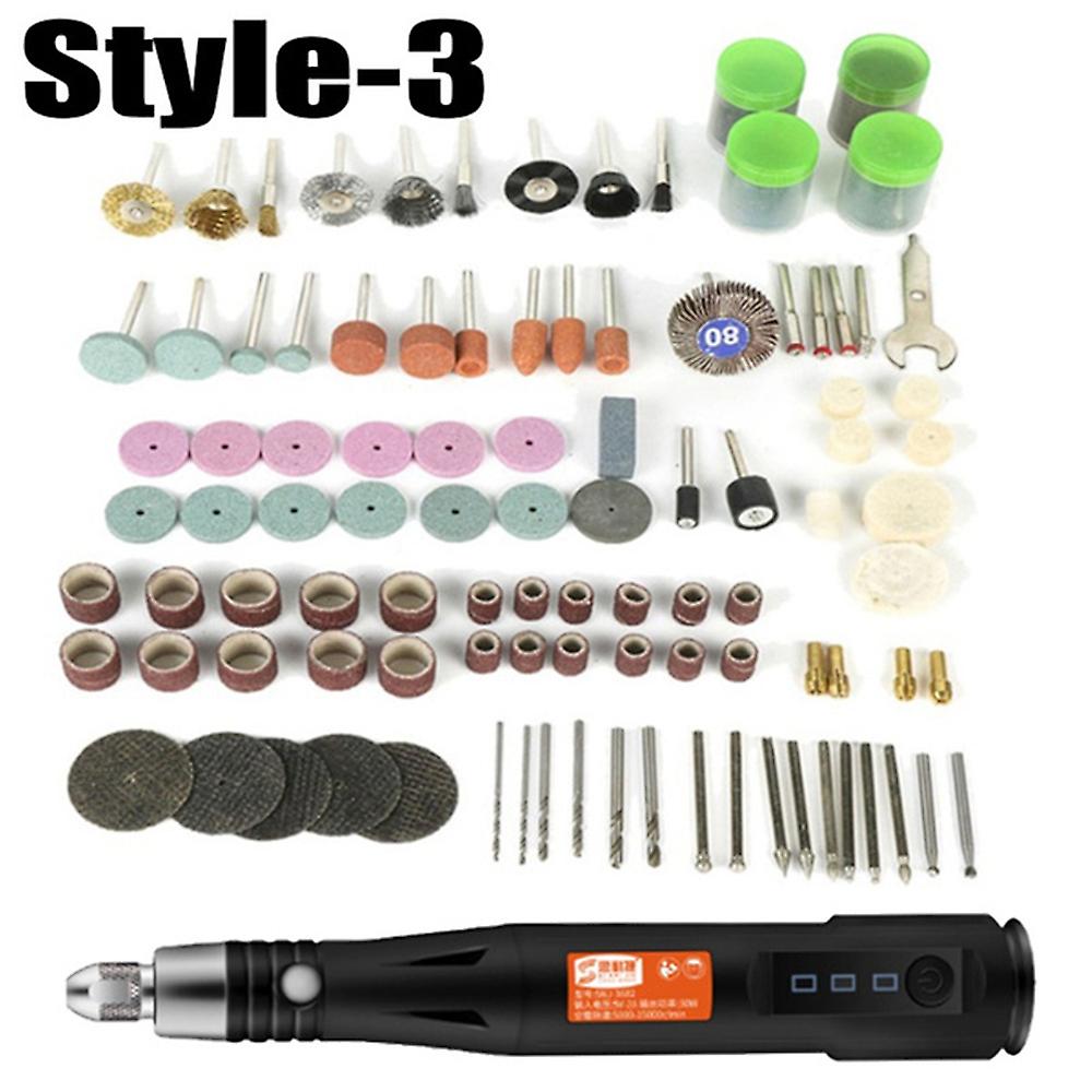 Born Pretty 15000rpm Handheld Usb Mini Electric Grinder Drill Engraving Pen Polishing Machine With 40/105/161/217pc Tool Accessories Diy Set