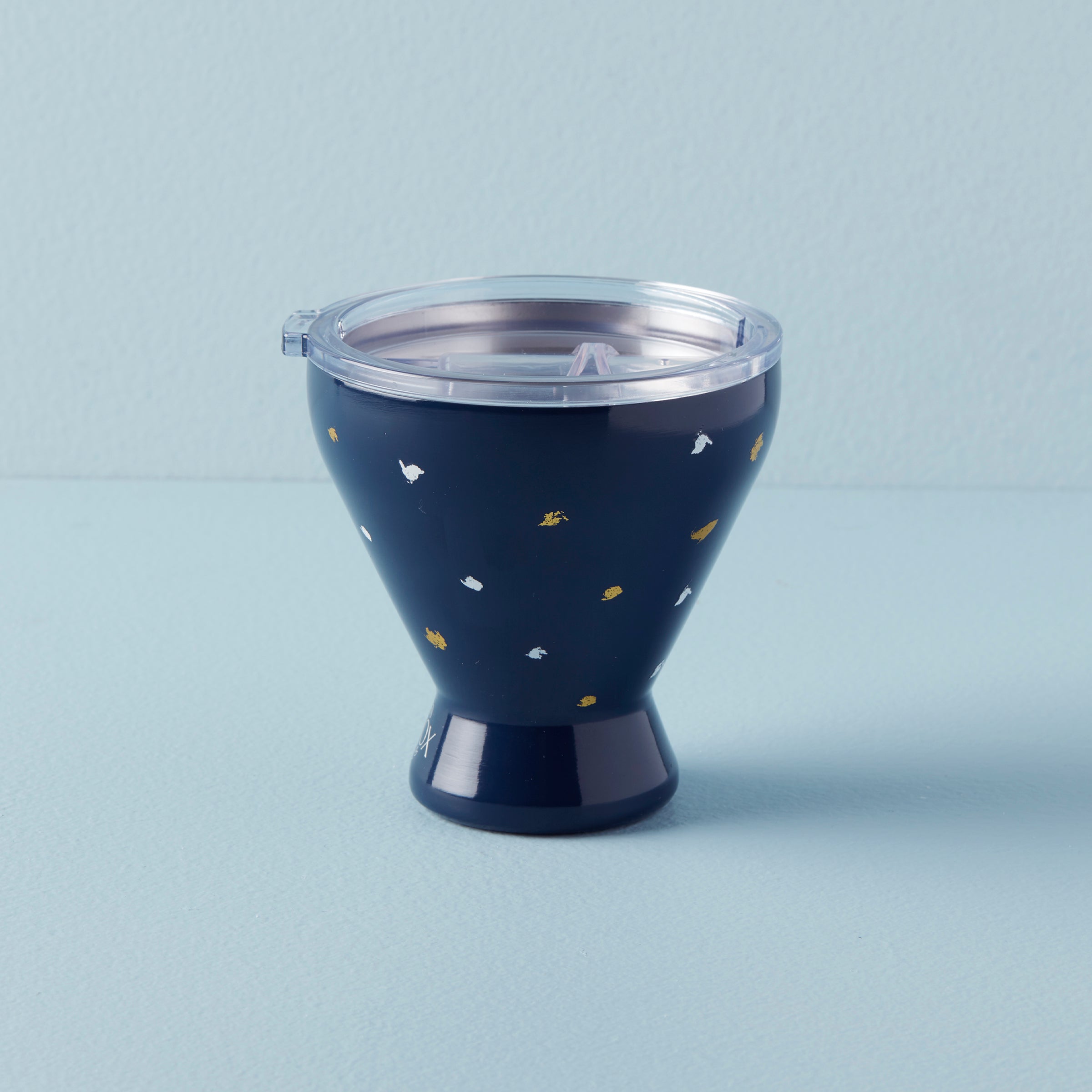 Blue Bay Dot Stainless Steel Cocktail Tumbler