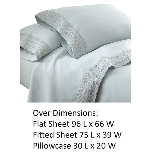 Benzara BM202184 Udine 3 Piece Twin Size Crochet l...
