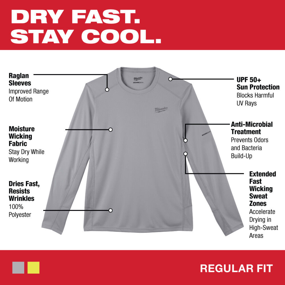 Milwaukee WORKSKIN Lightweight Performance Shirt 415M910 from Milwaukee