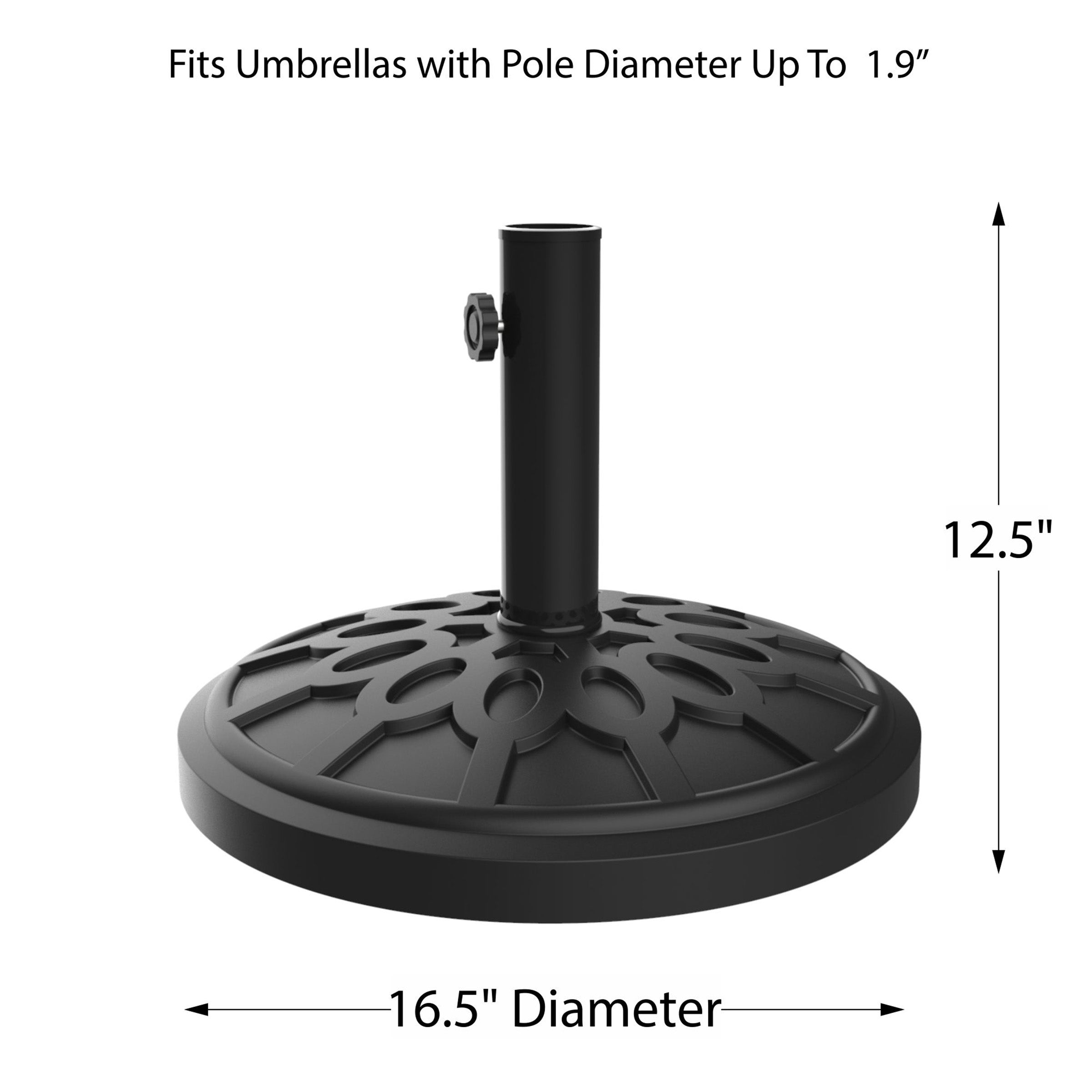 Outdoor Patio Umbrella Base Stand by Pure Garden