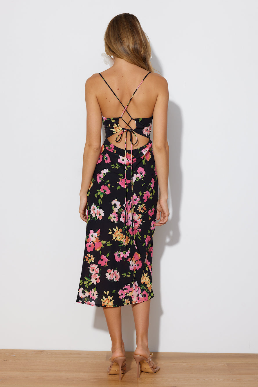 Sunlight Loving Maxi Dress BLACK PINK