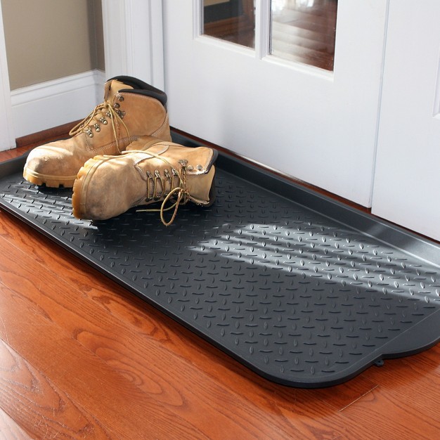 Black Boot Tray Black Mohawk