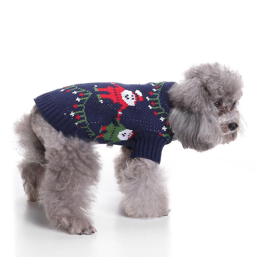 Fashionable Christmas Dog Sweater Warm Clothes Puppies Cats Pullover Type Winter Coat S