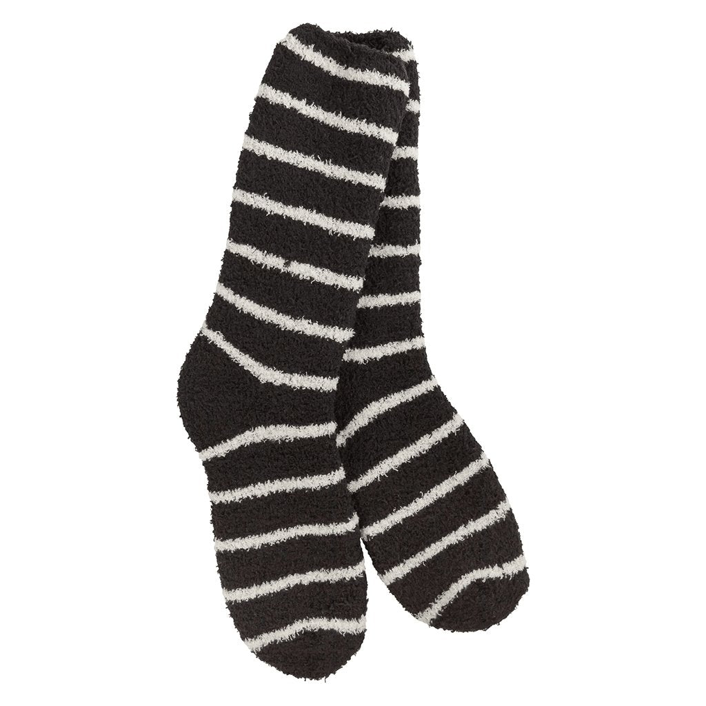 World's Softest  Knit Pickin' Fireside Crew in Onyx Stripe