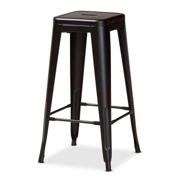 Horton Modern and Industrial Styled Stackable Metal Bar Stool Set(4pc)