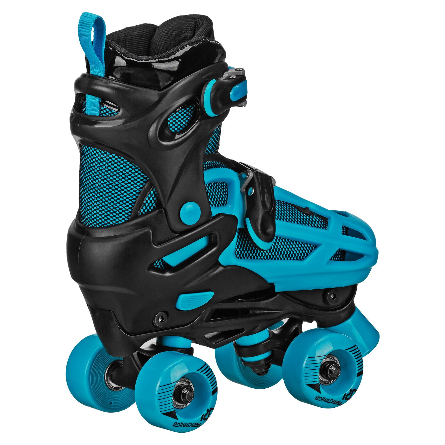 Roller Derby 2n1 Adjustable Falcon Youth Boys Skates Black/Blue, Size 12-2