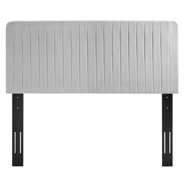 Milenna Channel Tufted Performance Velvet Twin Headboard - - 34422246