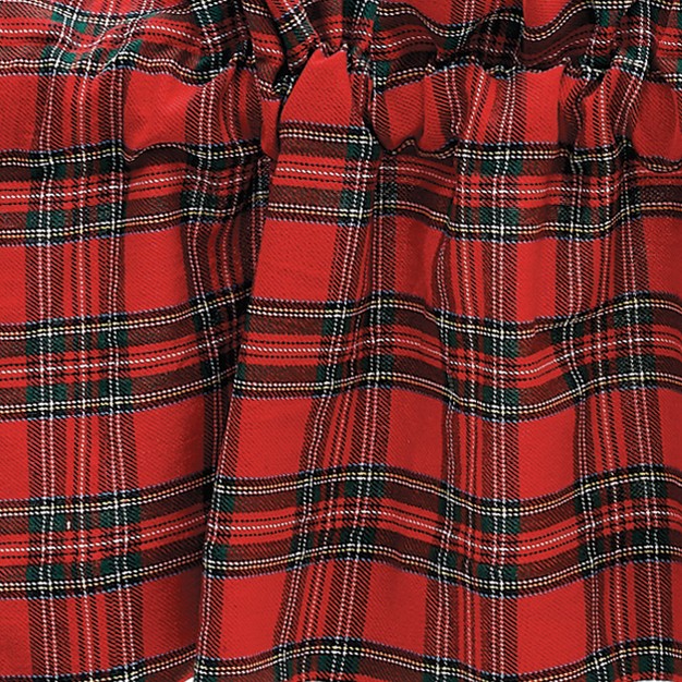 C amp f Home Arlington Plaid Red Valance Collection