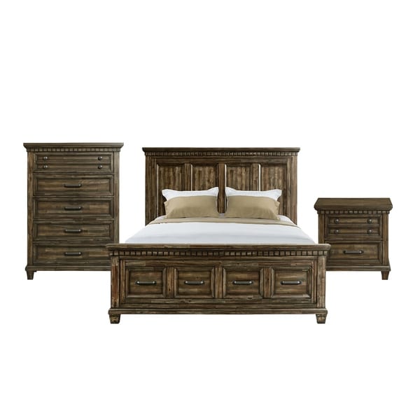 Picket House Furnishings Johnny Queen Storage 3PC Bedroom Set - - 22106794