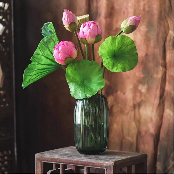 RusticReach Artificial Lotus Flower and Seedpod