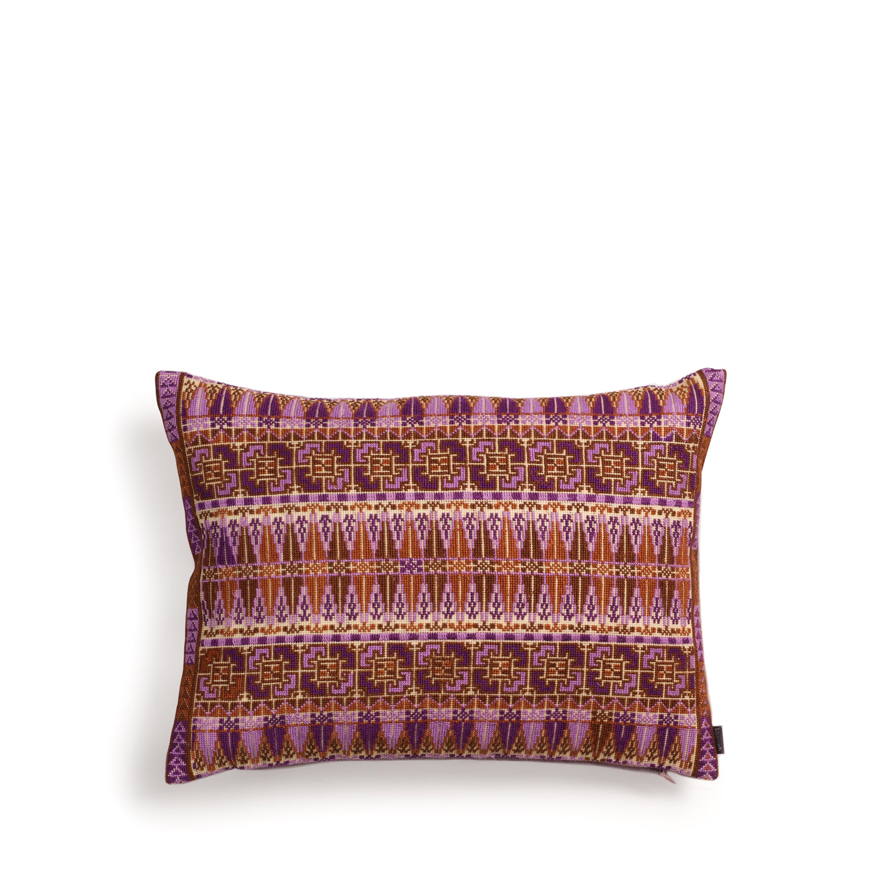 Cypress Pillow – Brown & Purple Accent