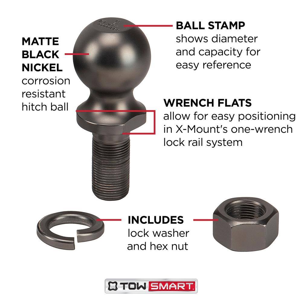 TowSmart Class 3 Baja Collection Starter Kit with 2 in. Ball and 58 in. Standard Pin 5-14 in. Drop x 4 in. Rise 5000 lbs. 7335