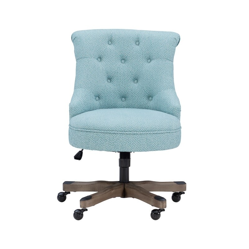 Bond Blue Speckled Upholstered Office Chair