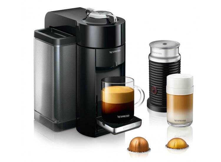 Nespresso Vertuo Black Espresso Machine With Aeroccino