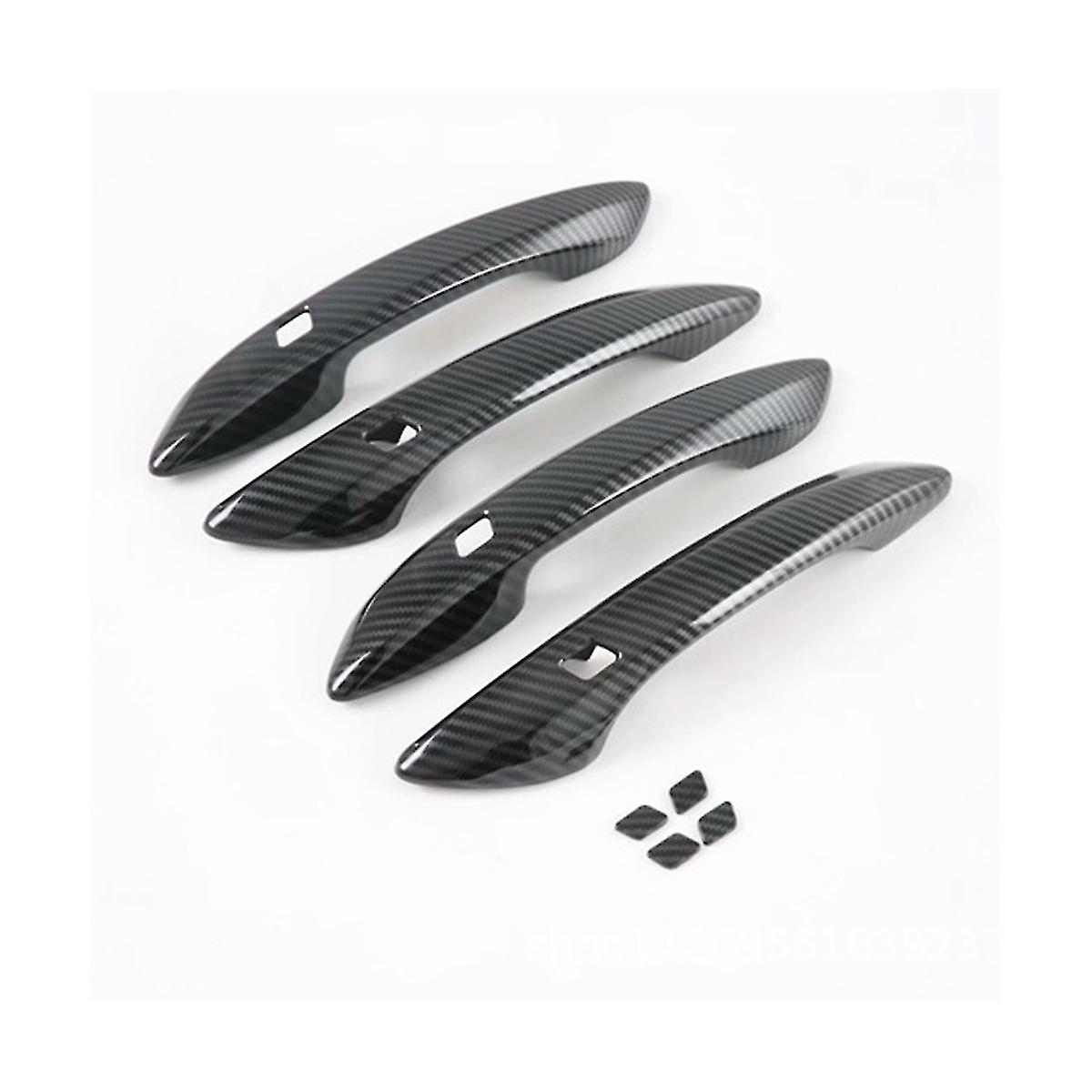 Car Abs Carbon Fiber Outer Side Door Handle Cover For 2020 2021