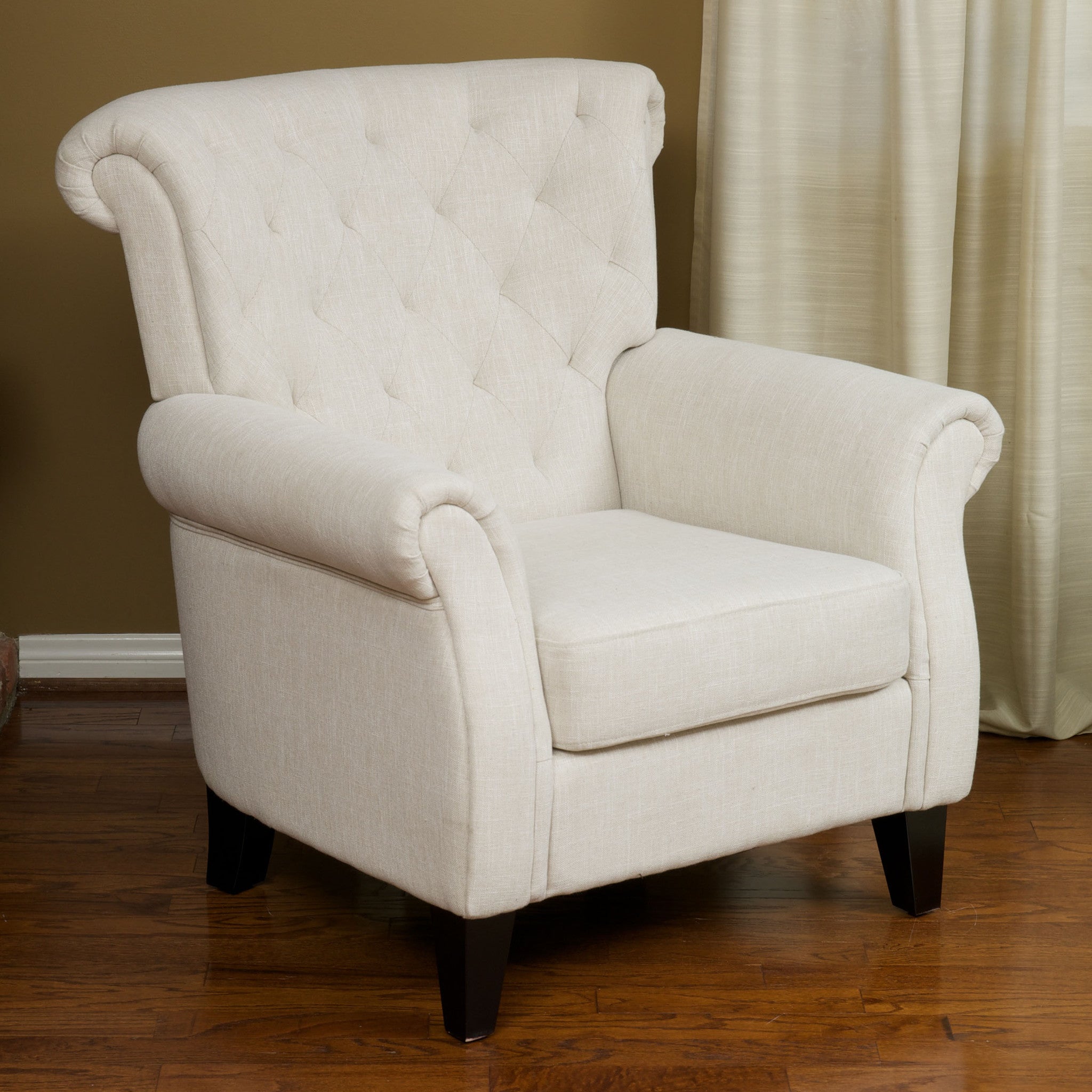 Solvang Contemporary Fabric Tufted Chair