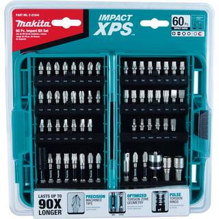 Makita IMPACT XPS Alloy Steel Impact Rated Screwdriver Drill Bit Set (60-Piece) E-01644