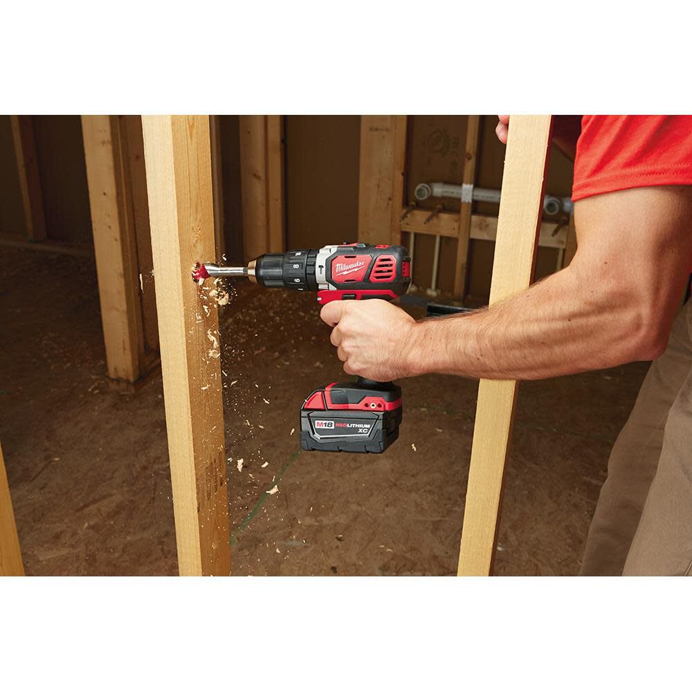 Milwaukee M18 Compact 1/2 in. Hammer Drill/Driver Kit with XC Batteries 2607-22 from Milwaukee