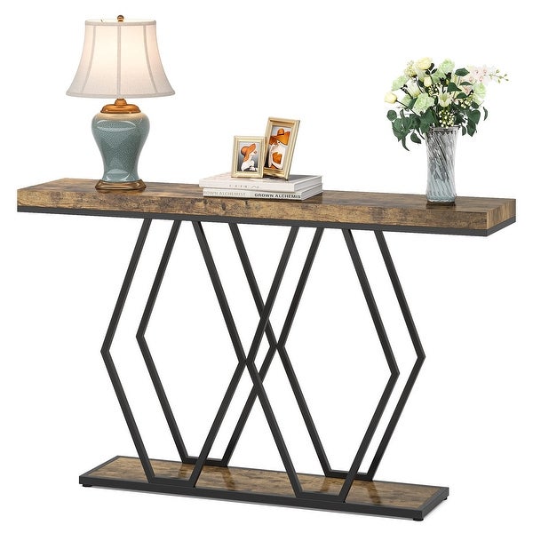 Modern Gold Console Table Sofa Table for Entrayway Living Room