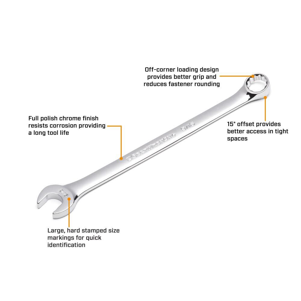 GEARWRENCH 18 Piece 12 Point Long Pattern Combination Wrench Set Metric 81920 from GEARWRENCH