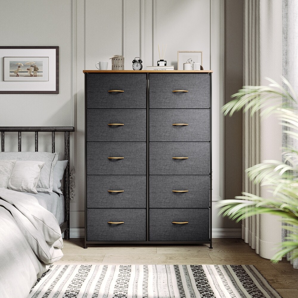 Moasis 10 drawer Bedroom Dresser Storage Tower