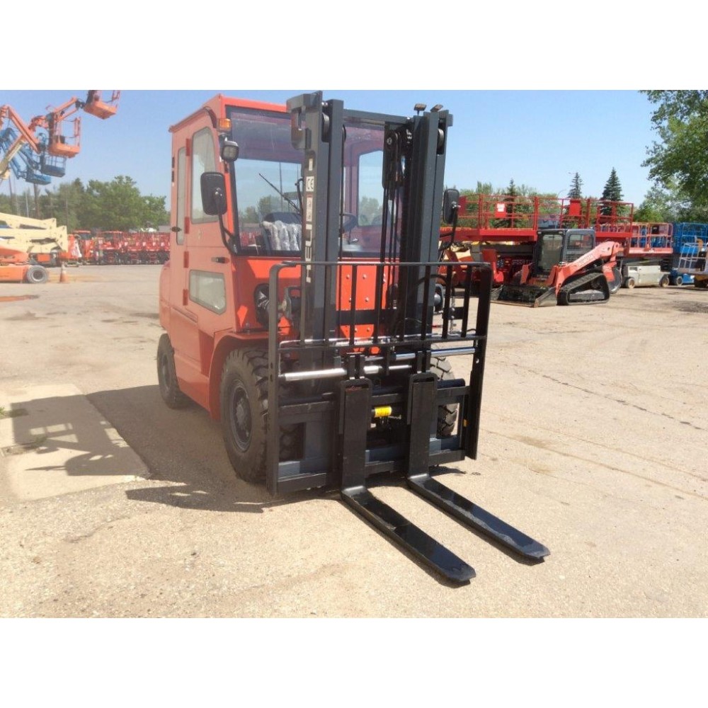 Heli Americas Mast Forklift with Cab 8000 Lbs H Series Diesel IC Pneumatic Tires ;