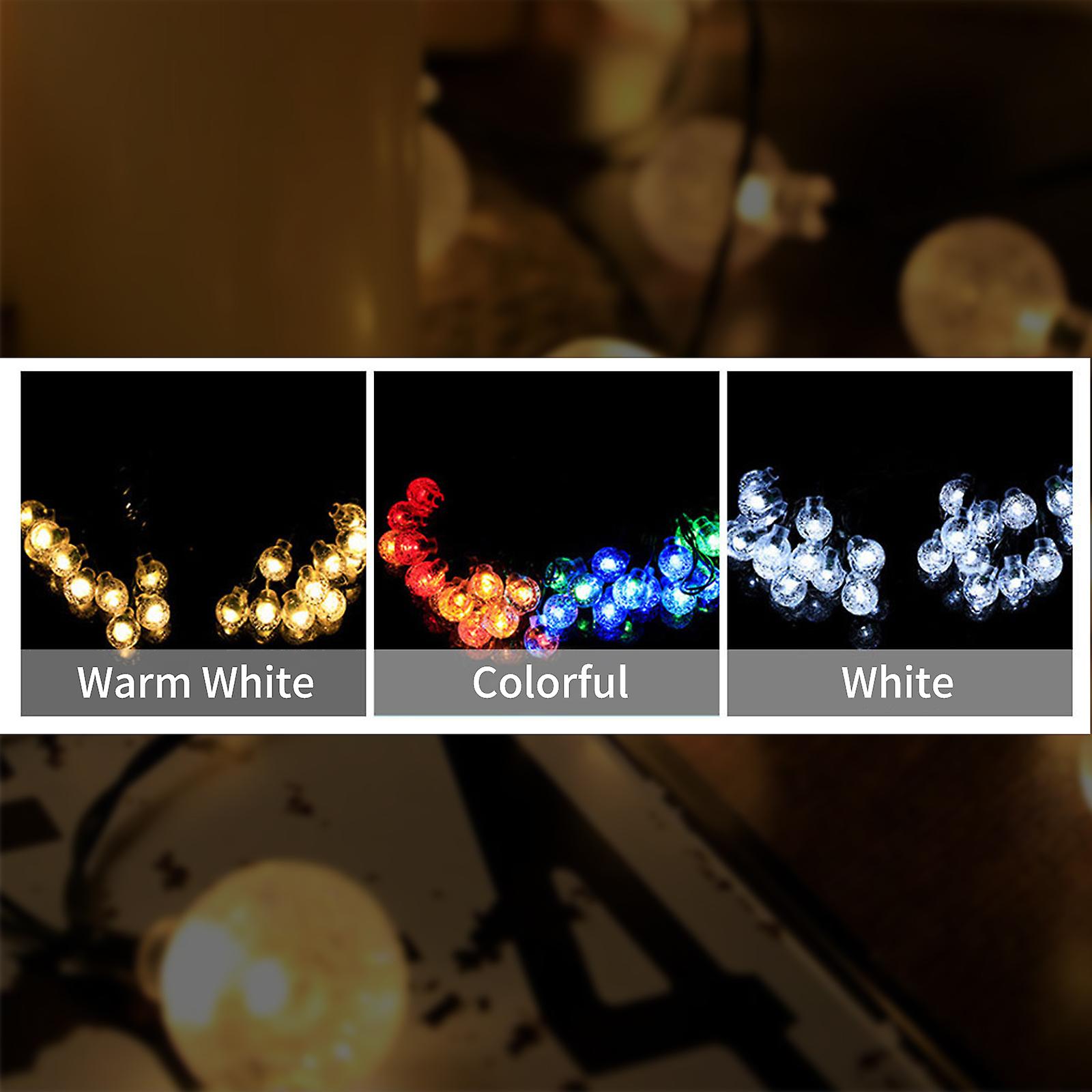 Led Solar String Lights， Remote Control (only For Colorful Light. Warm White and White Light Do Not Have Remote Control)