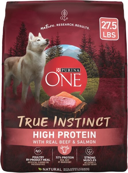 Purina ONE Natural High Protein True Instinct With Real Beef and Salmon Dry Dog Food