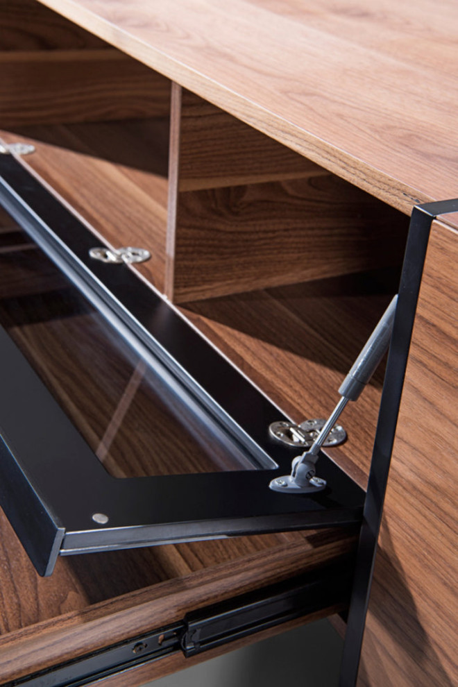 Melody Modern Walnut TV Stand   Modern   Entertainment Centers And Tv Stands   by Virgil Stanis Design  Houzz