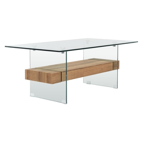 SAFAVIEH Kayley Modern Glass Coffee Table - 43.3