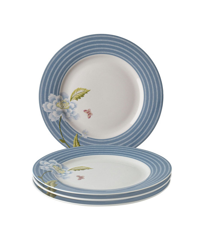 Laura Ashley Heritage Collectables Seaspray Candy Plates in Gift Box Set of 4