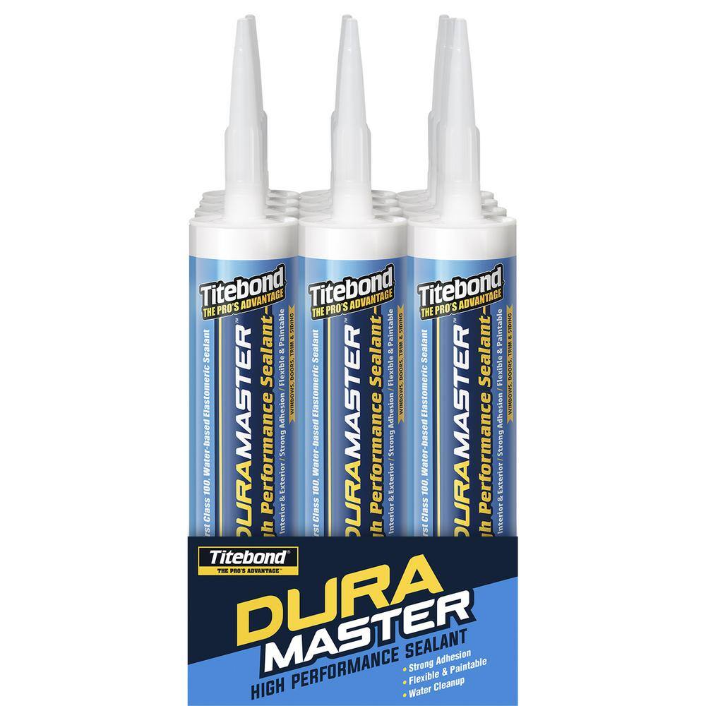 Titebond DuraMaster 10.1 oz. Black High Performance Elastomeric Sealant (12-Pack) 32011