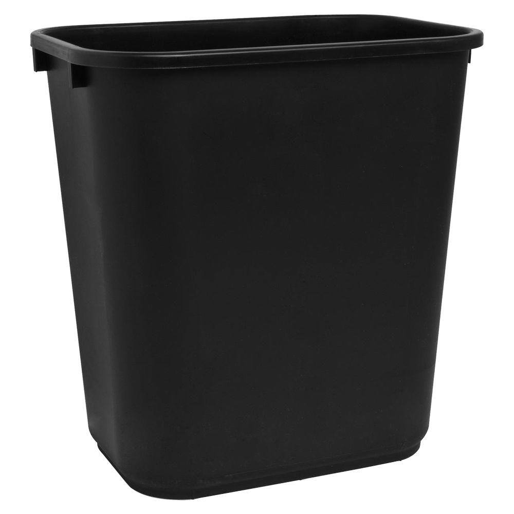 Sparco 7 Gal. Black Rectangular Trash Can SPR02160