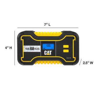 CAT Professional 10 Amp Battery ChargerBattery Maintainer with 6-Volt Or 12-Volt Charging Option CBC10