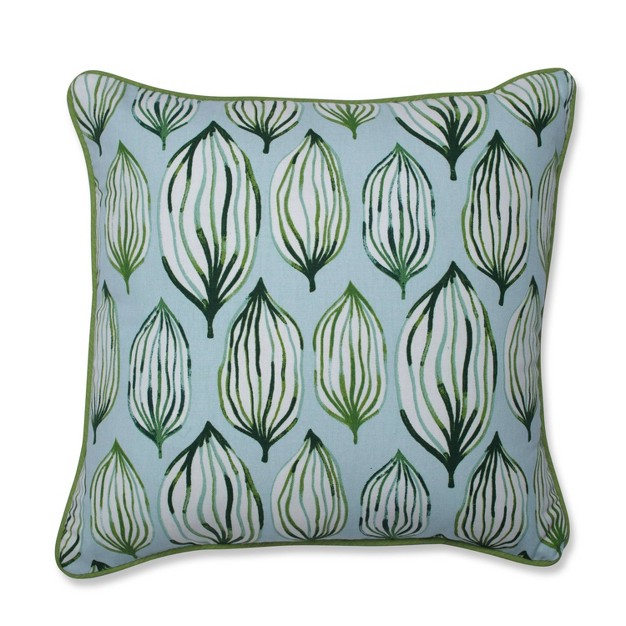 Tropical Leaf Verte Throw Pillow Pillow Perfect