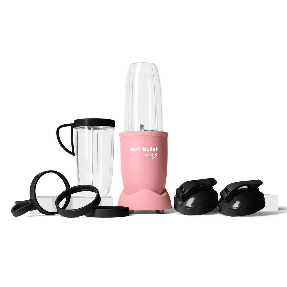 NutriBullet Pro BCRF Exclusive 12-Piece Personal Blender in Matte Soft Pink NB9-1201BCRF