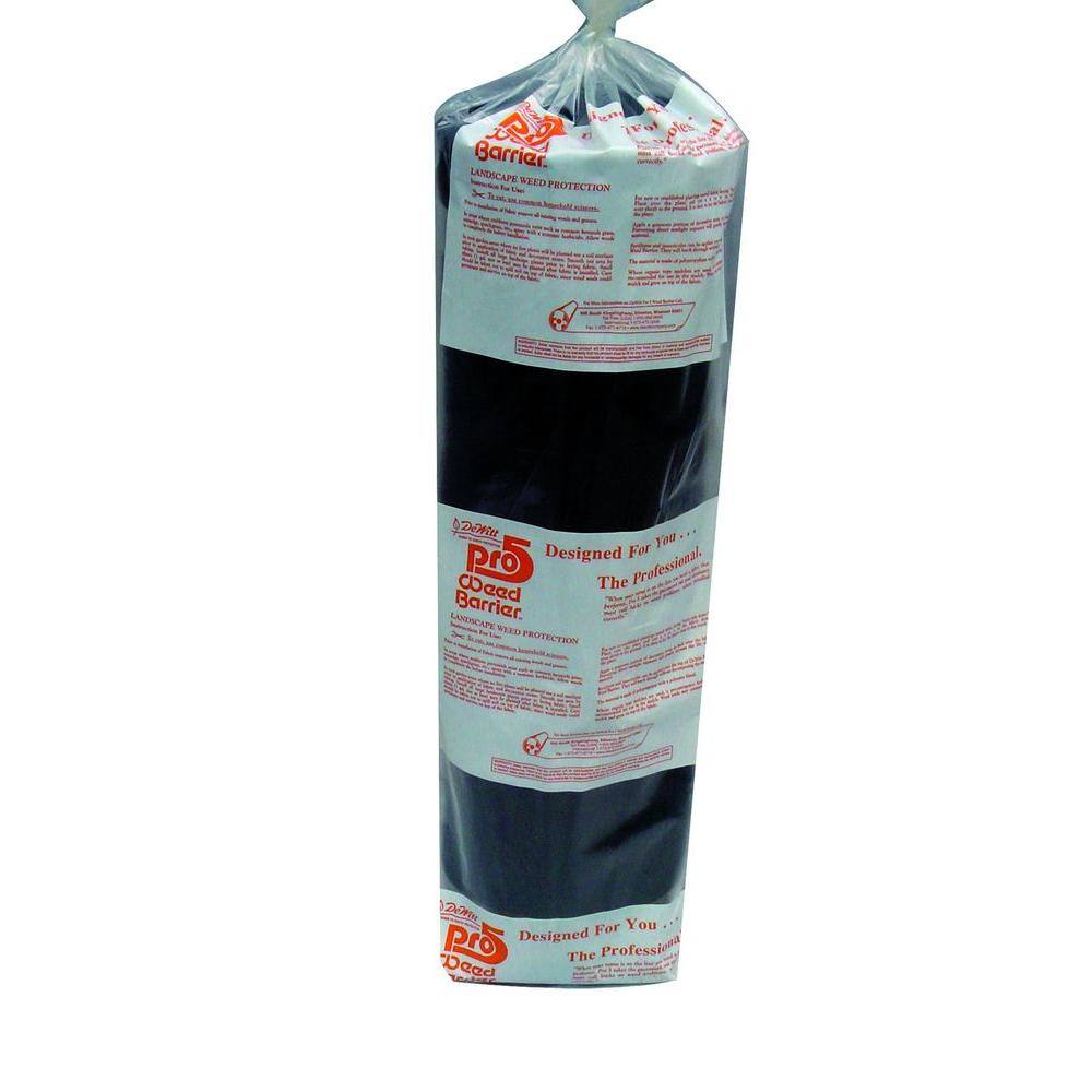 Dewitt Company 4 ft. W x 250 ft. L Polypropylene Black Pro 5 Weed Barrier P4