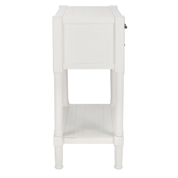 SAFAVIEH Filbert Distressed White 3-Drawer Console Table