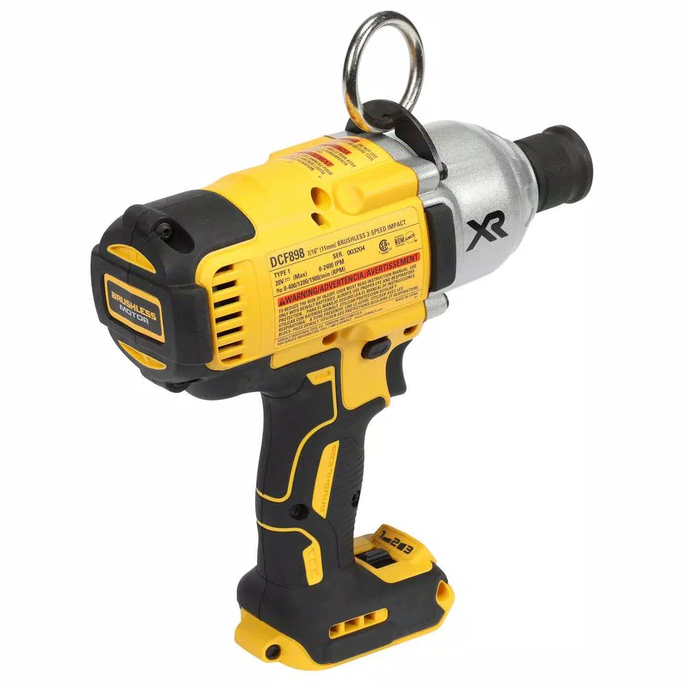 DEWALT 20-Volt MAX XR Cordless Brushless 7/16 in. High Torque Impact Wrench Quick Release Chuck and (2) 20-Volt 5.0Ah Batteries and#8211; XDC Depot