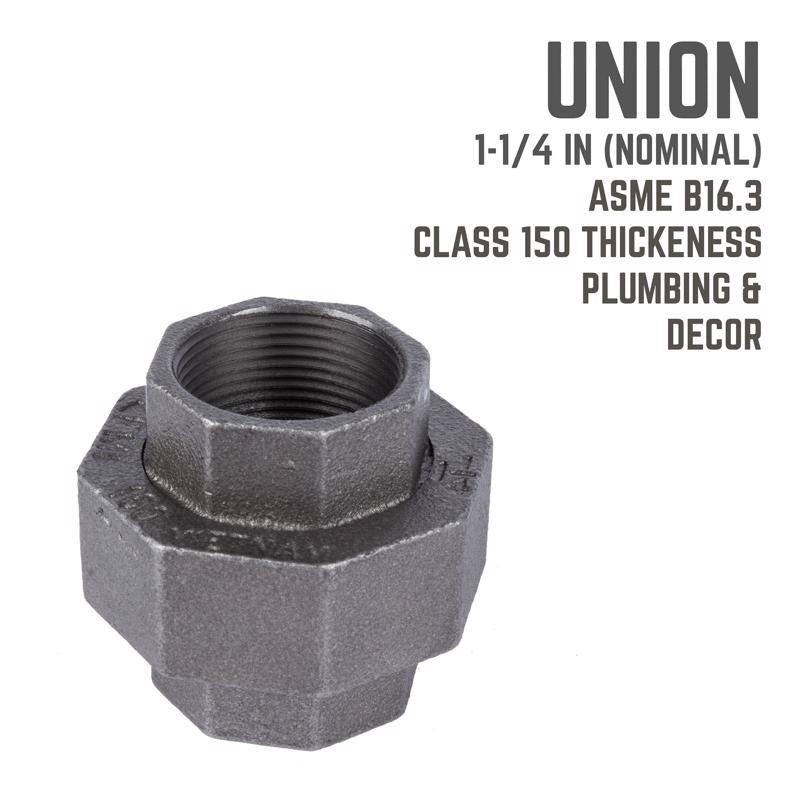 IRON UNION BLACK 1-1/4