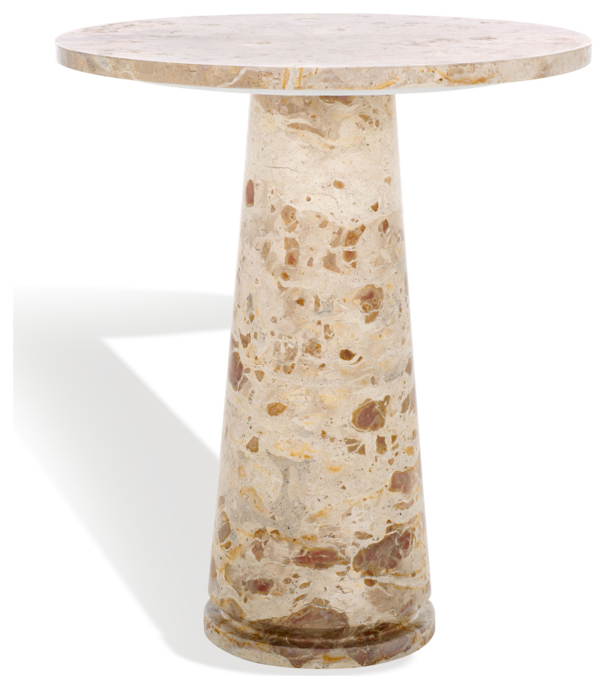 Safavieh Couture Valentia Tall Round Marble Accent Table   Modern   Side Tables And End Tables   by Safavieh  Houzz