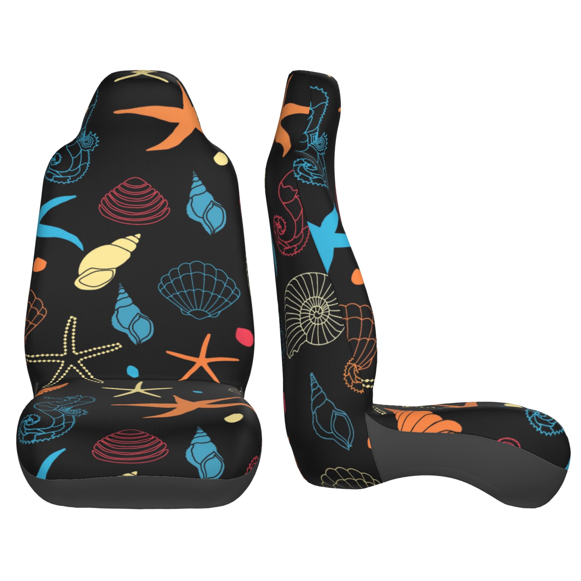 ZICANCN Car Seat Cover Seahorse Starfish Car Front Seat Covers Protectors ， Automotive Seat Covers for Cars Trucks Suv