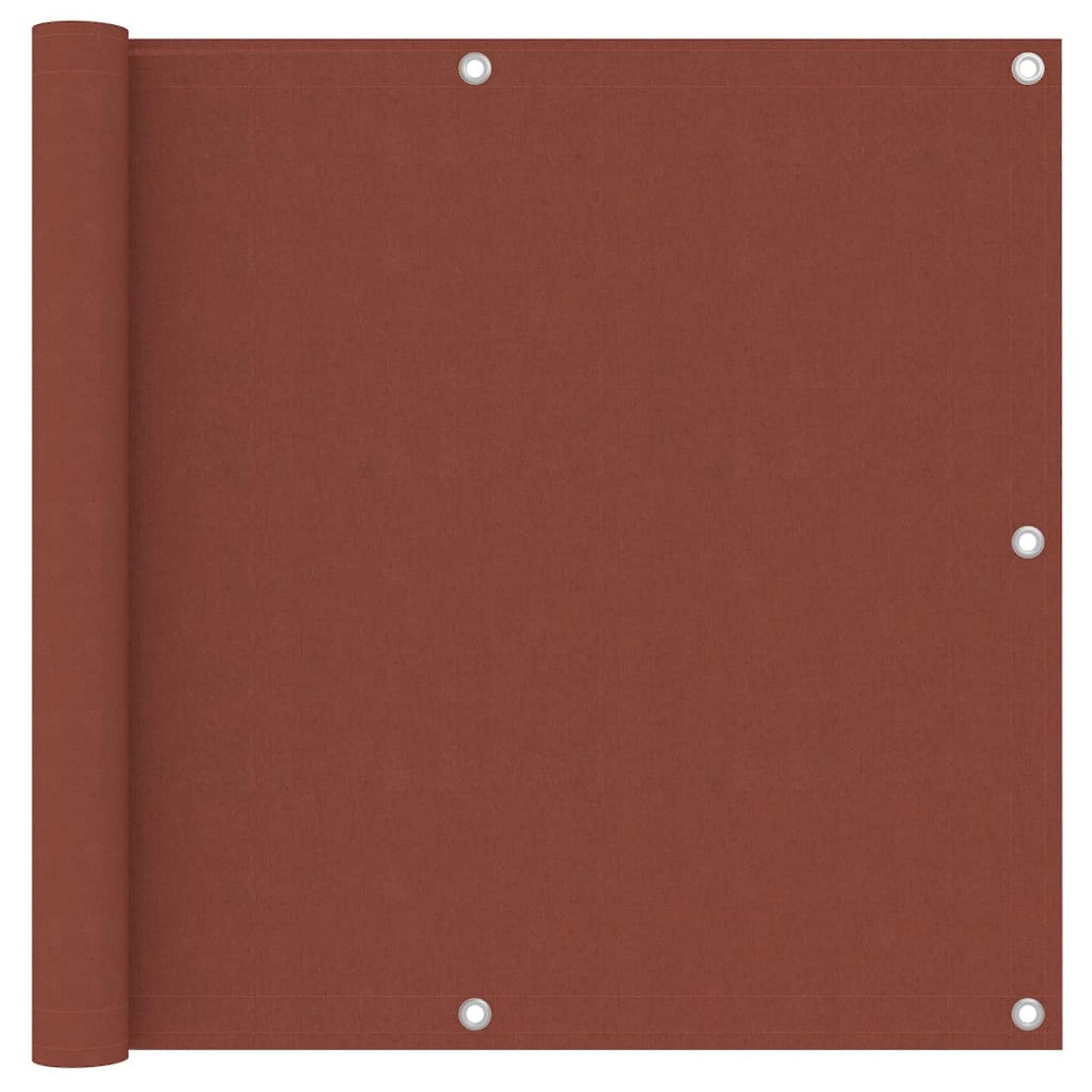 Balcony Privacy Screen Terracotta Red 90x300 Cm Oxford Fabric No.352265