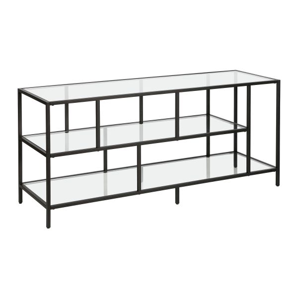 Winthrop Rectangular TV Stand with Glass Shelves for TV's up to 60