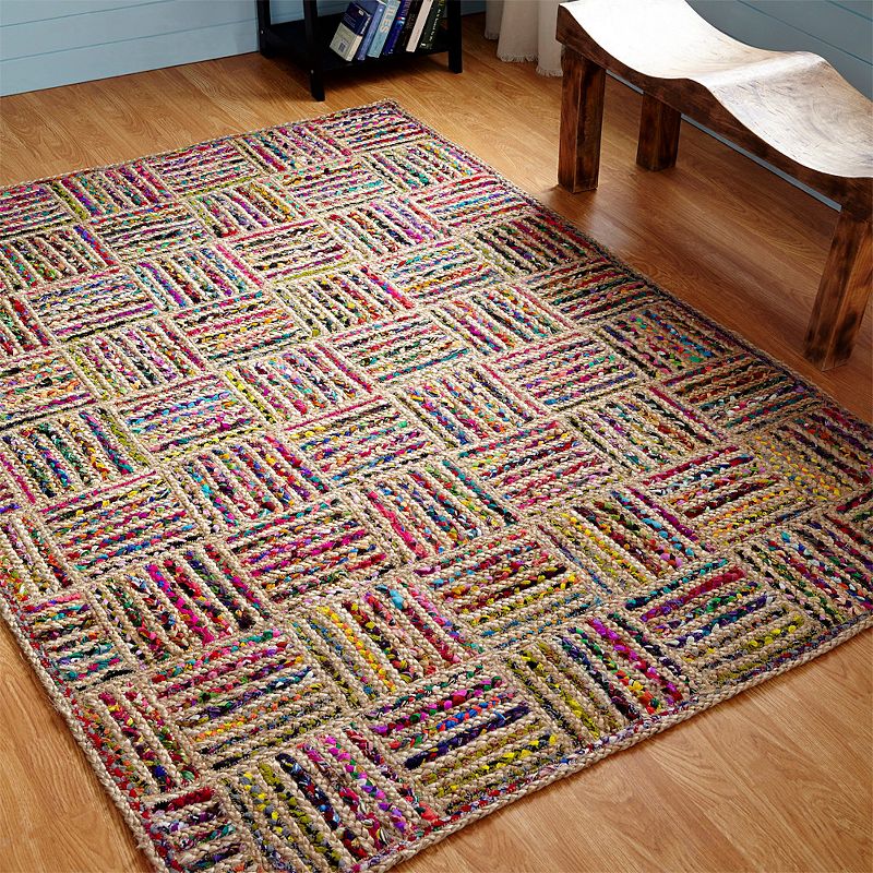 Better Trends Criss Cross Jute Reversible Rug